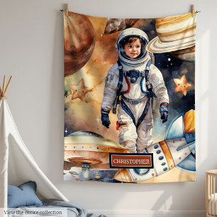 Personalised Astronaut Blanket for Space Loving  