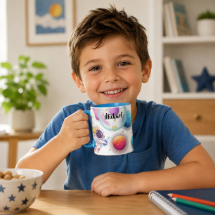 Personalised Astronaut & Planets Kids Mug