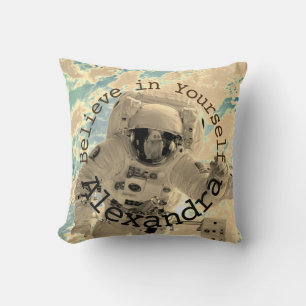 Personalised Astronaut Rocket Motivation Pillow