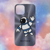 Personalised Astronaut with Blue Accents in Space