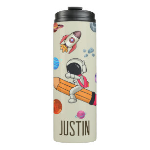 Personalised Astronauts and Planets Back to School Thermal Tumbler