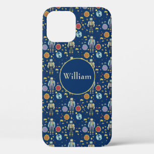 Personalised Astrounaut Space Man Colourful iPhone 12 Case