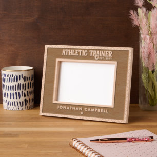 Personalised Athletic Trainer AT Graduation Modern Etched Frames