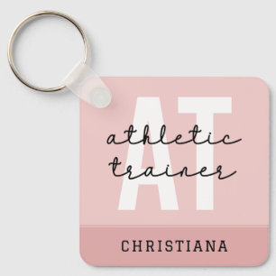 Personalised Athletic Trainer AT Key Ring
