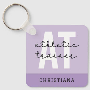 Personalised Athletic Trainer AT Key Ring