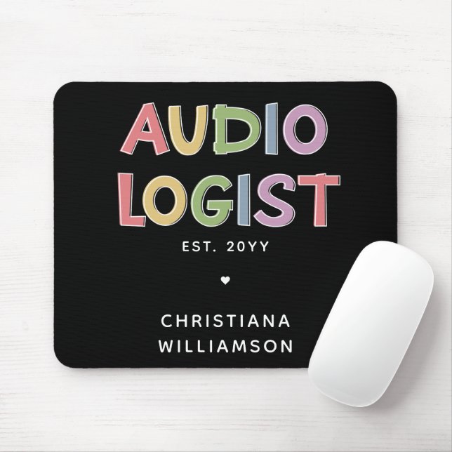 Personalised Audiologist Audiology Graduation Gift Mouse Pad (With Mouse)