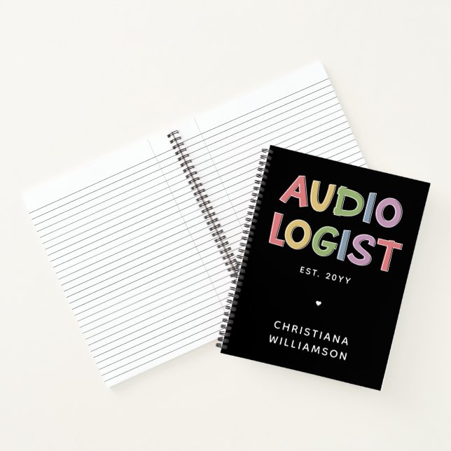 Personalised Audiologist Audiology Graduation Gift Notebook (Inside)