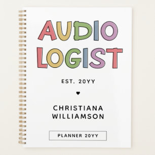 Personalised Audiologist Audiology Graduation Gift Planner