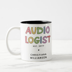 Personalised Audiologist Audiology Graduation Gift Two-Tone Coffee Mug
