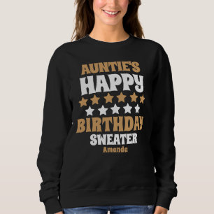 Personalised Auntie's Birthday Gift Sweatshirt
