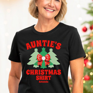 Personalised Auntie's Christmas Shirt