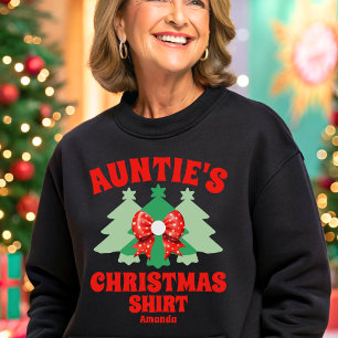 Personalised Auntie's Christmas Sweatshirt