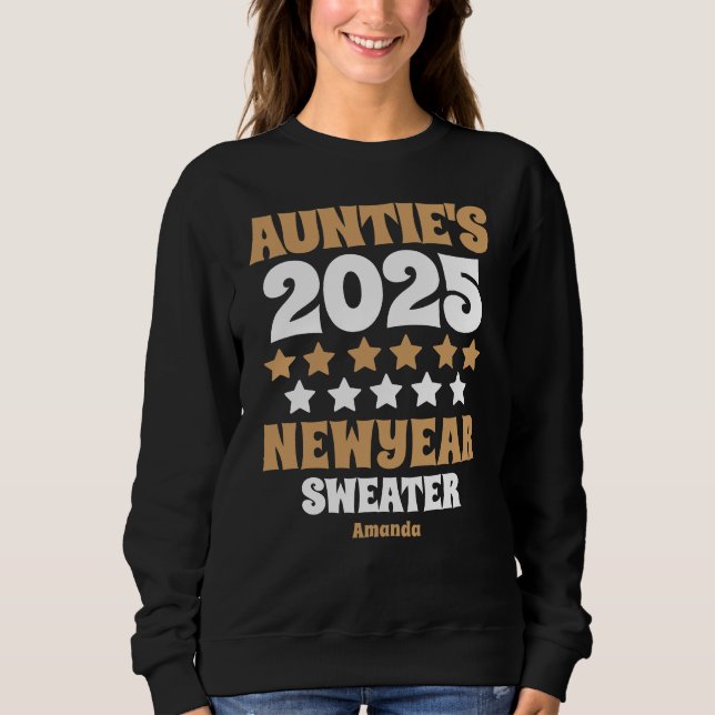 Personalised Auntie's New Year Sweatshirt (Front)