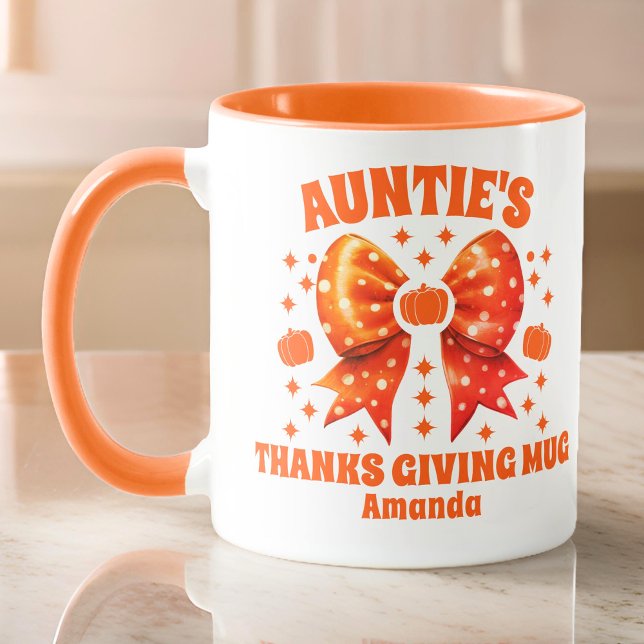 Personalised Auntie's Thanksgiving  Mug (Creator Uploaded)