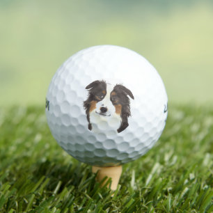Personalised Aussie Australian Shepherd Golf Balls