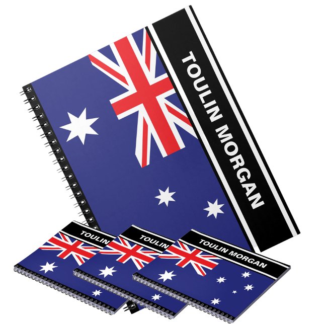 Personalised  Australia Flag  Notebook (Creator Uploaded)