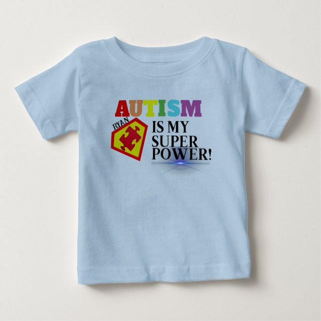Personalised Autism Is My Superpower T-Shirt (Front)