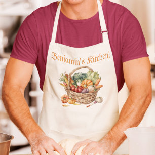 Personalised Autumn Chef's Kitchen Apron