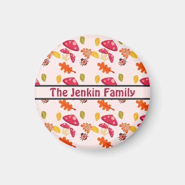 Personalised Autumn Magnet (Front)