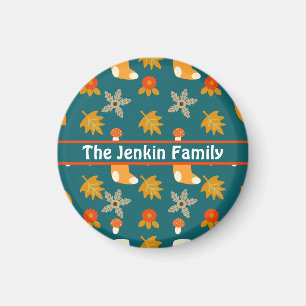Personalised Autumn Magnet
