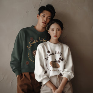 Personalised Autumn Vibes Sweatshirt