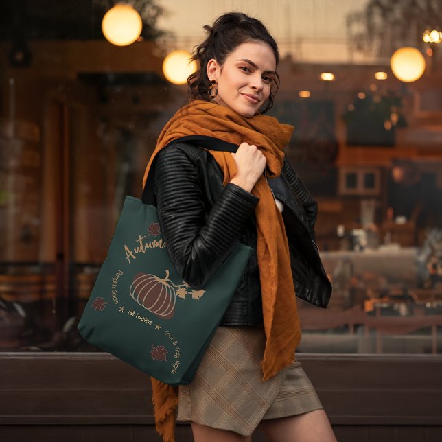 Personalised Autumn Vibes Tote Bag (Creator Uploaded)