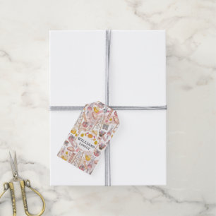 Personalised Autumn Watercolor Thanksgiving Gift Tags