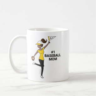 Personalised Avatar #1 Baseball Mum Coffee Mug