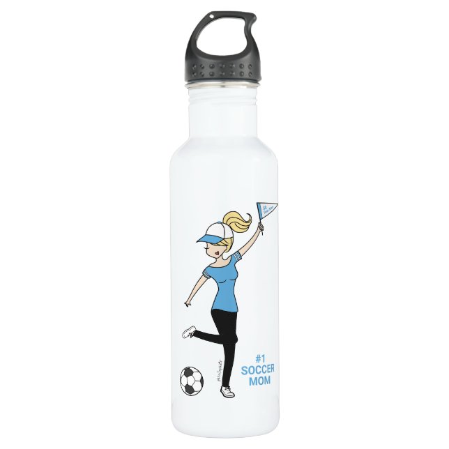 Personalised Avatar #1 Soccer Fan 710 Ml Water Bottle (Front)