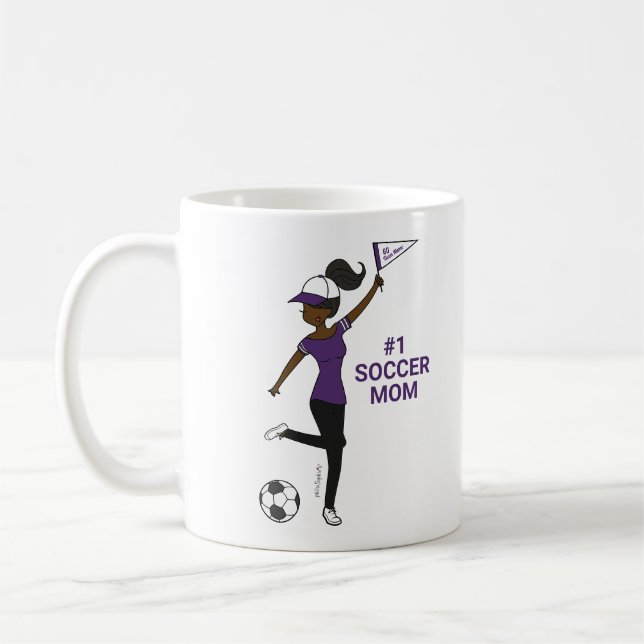 Personalised Avatar #1 Soccer Fan Coffee Mug (Left)