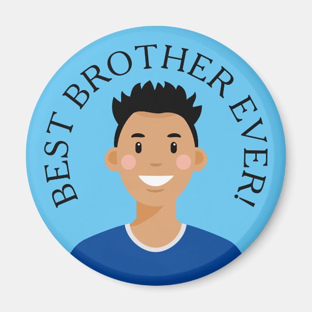Personalised Avatar Best Brother Ever Magnet (Front)