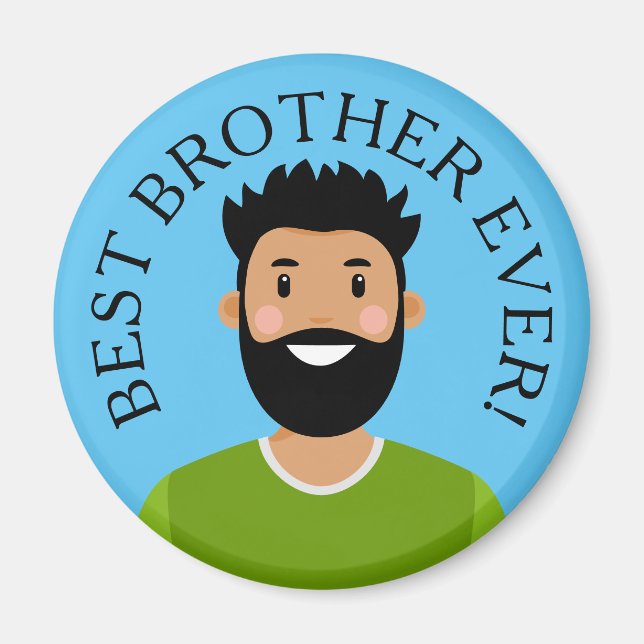 Personalised Avatar Best Brother Ever Magnet (Front)