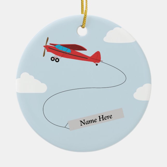 Personalised Aviation Ornament (Front)