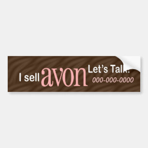 Personalised Avon Bumper Sticker