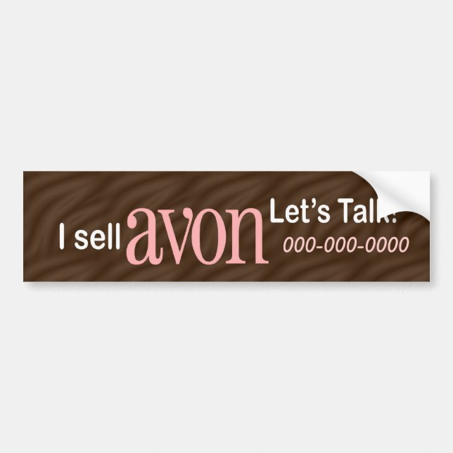 Personalised Avon Bumper Sticker (Front)