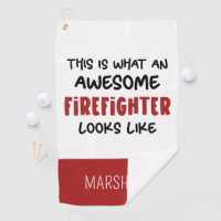Personalised Awesome Firefighter Funny Firefighter