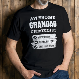 Personalised Awesome Grandad Funny T-Shirt