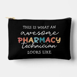 Personalised Awesome Pharmacy Technician Accessory Pouch