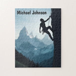 Personalised Awesome Rock Climbing Jigsaw Puzzle