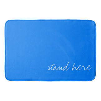 Personalised Azure Blue Bath Mat