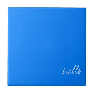 Personalised Azure Blue Tile