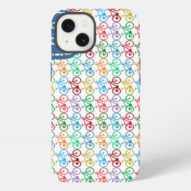 personalised B bike colour pattern iPhone Case (Back)