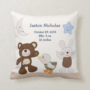 Personalised B is for Bear/Teddy Bear Keepsake Cushion