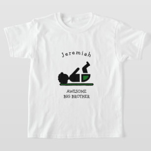 Personalised Baby Afro AWESOME BIG BROTHER T-Shirt
