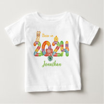 personalised baby animals gift born in 2024