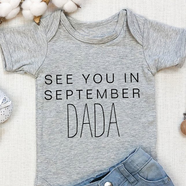 Personalised Baby Announcement To Husband New Dad Bodysuit (Creator Uploaded)