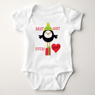 Personalised Baby Bird Heart Baby Bodysuit