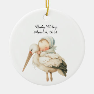 Personalised Baby Birth Announcement Ornament
