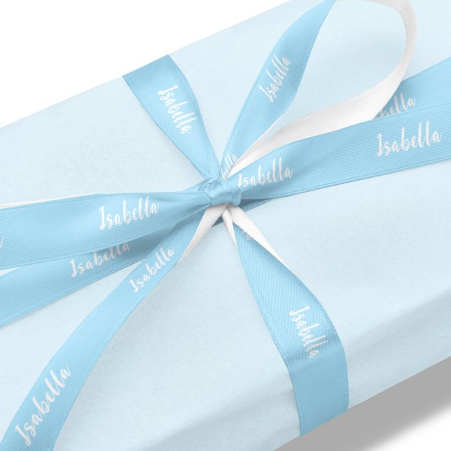 Personalised Baby Blue | Gift Satin Ribbon (Creator Uploaded)