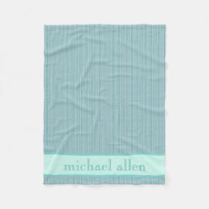 Personalised Baby Blue-Turquoise Blanket